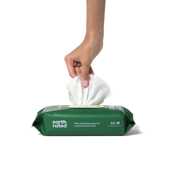 Feuchttücher für Haustiere Earth Rated Lavendel (60 Stücke)
